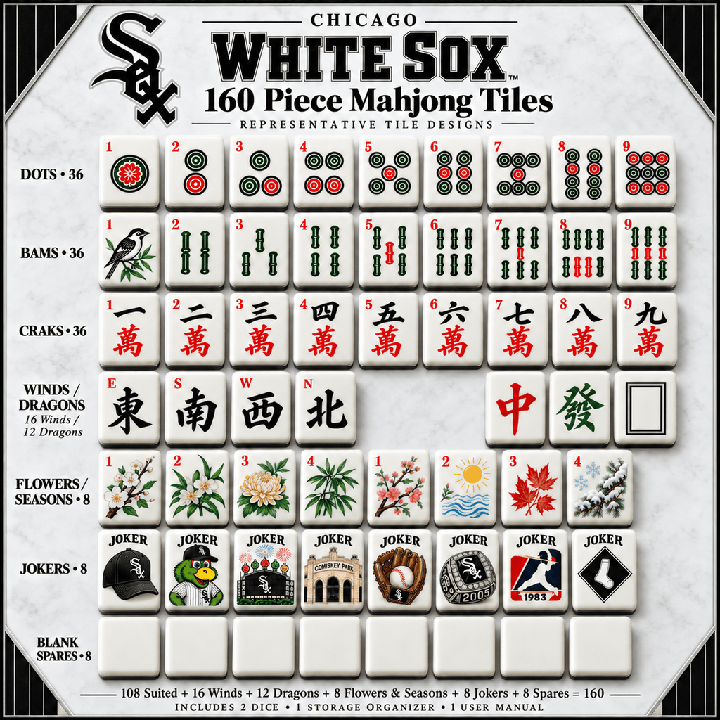 Premium CWS Mahjong Tiles Set TTMH