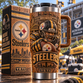 PBS 40oz Woodgrain Relief Tumbler NTTB