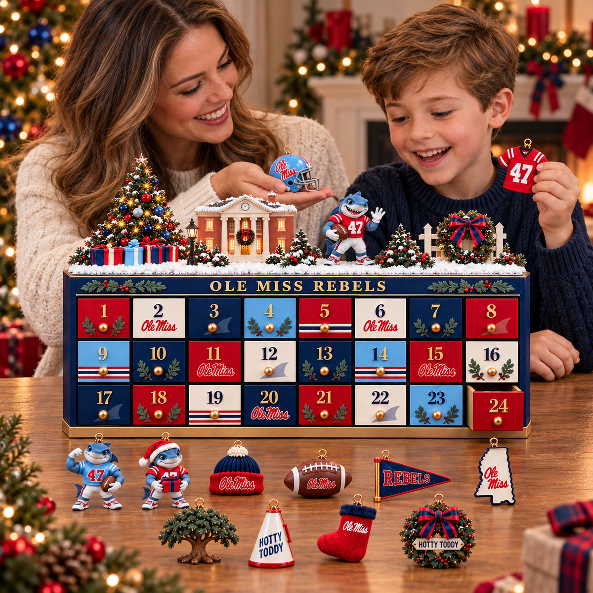 Premium OMR Christmas Wooden Advent Calendar TTMH