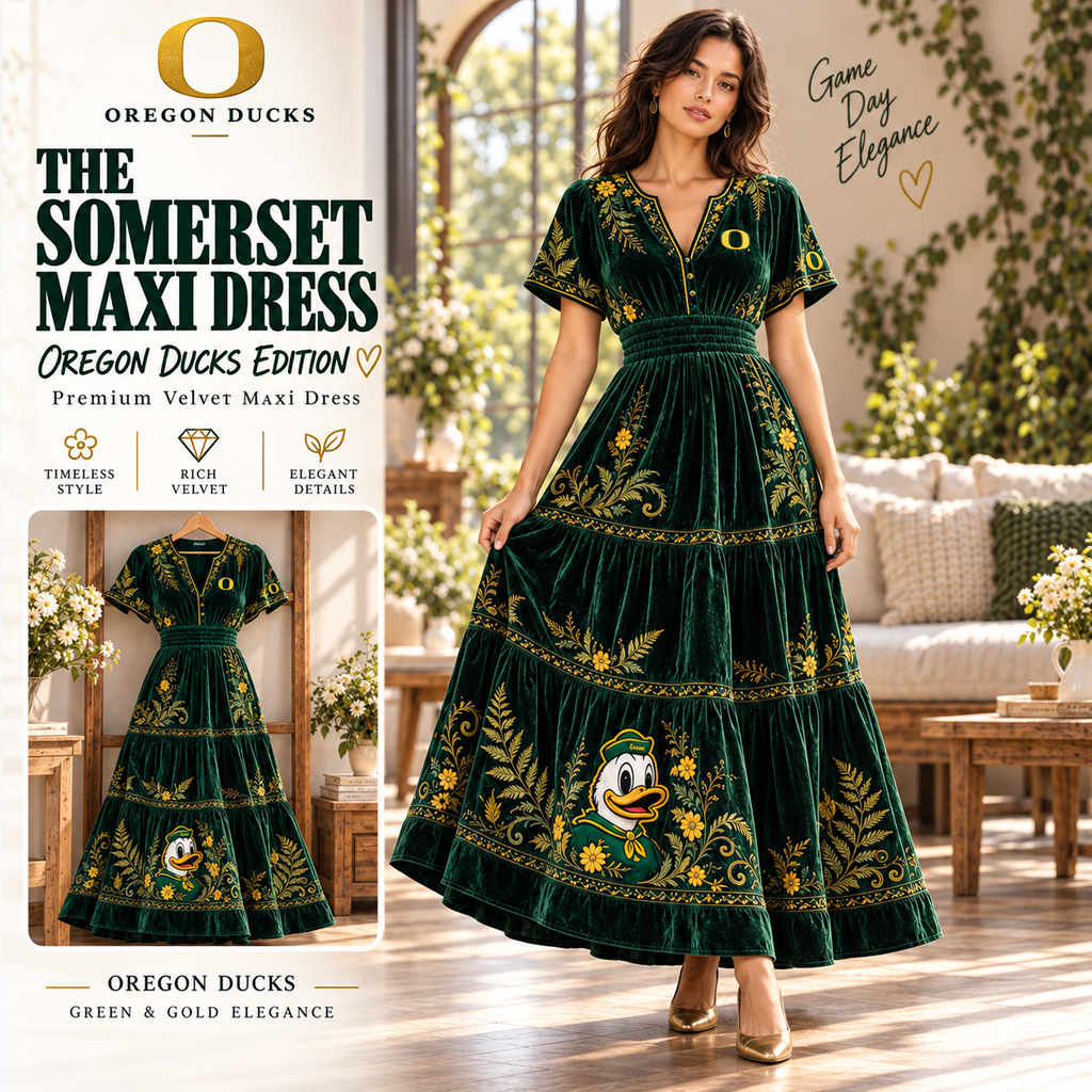 ORD Premium Embroidered Velvet Maxi Dress PTKL