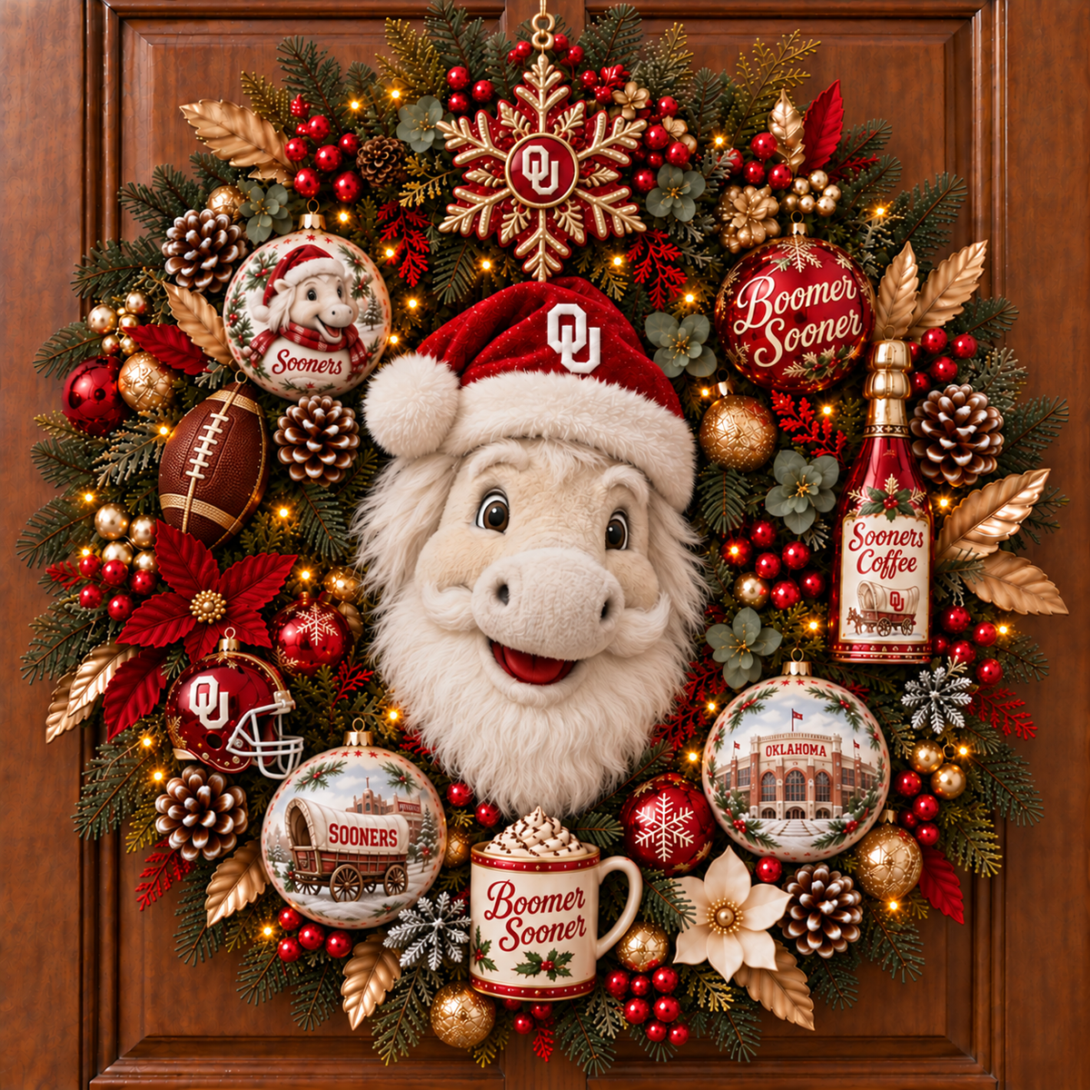 OSN Premium Christmas Ornament Wreath NTTB