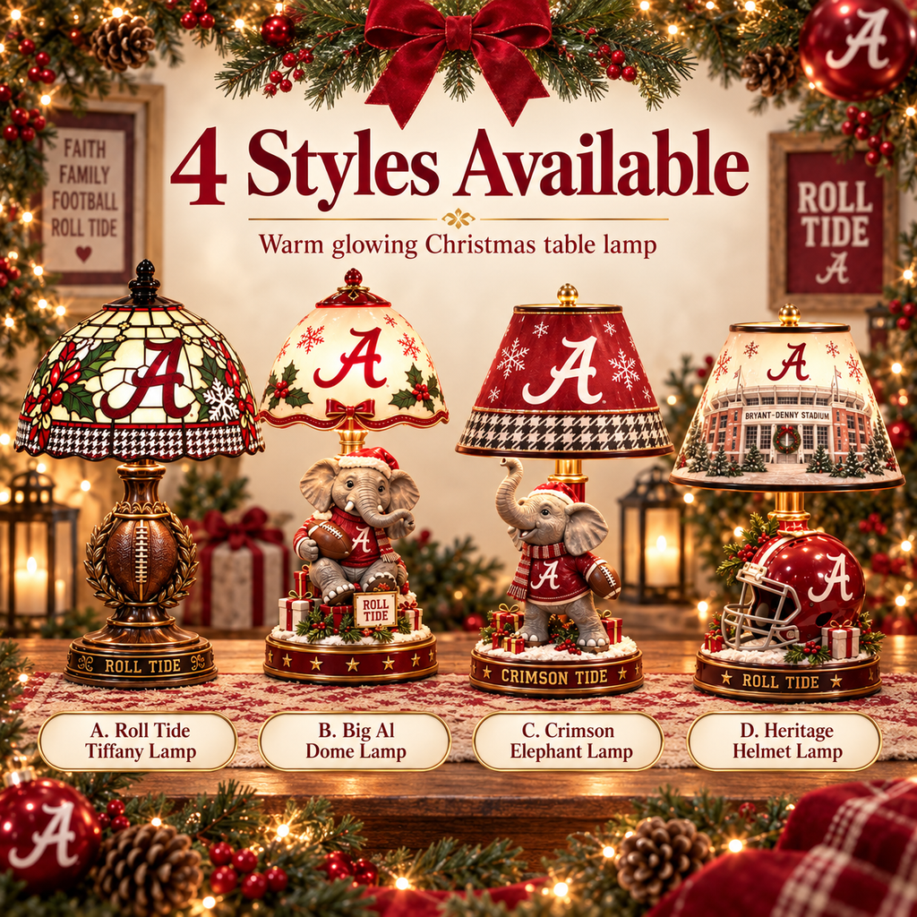 ACT Premium Vintage Christmas Table Lamp Set TNSM