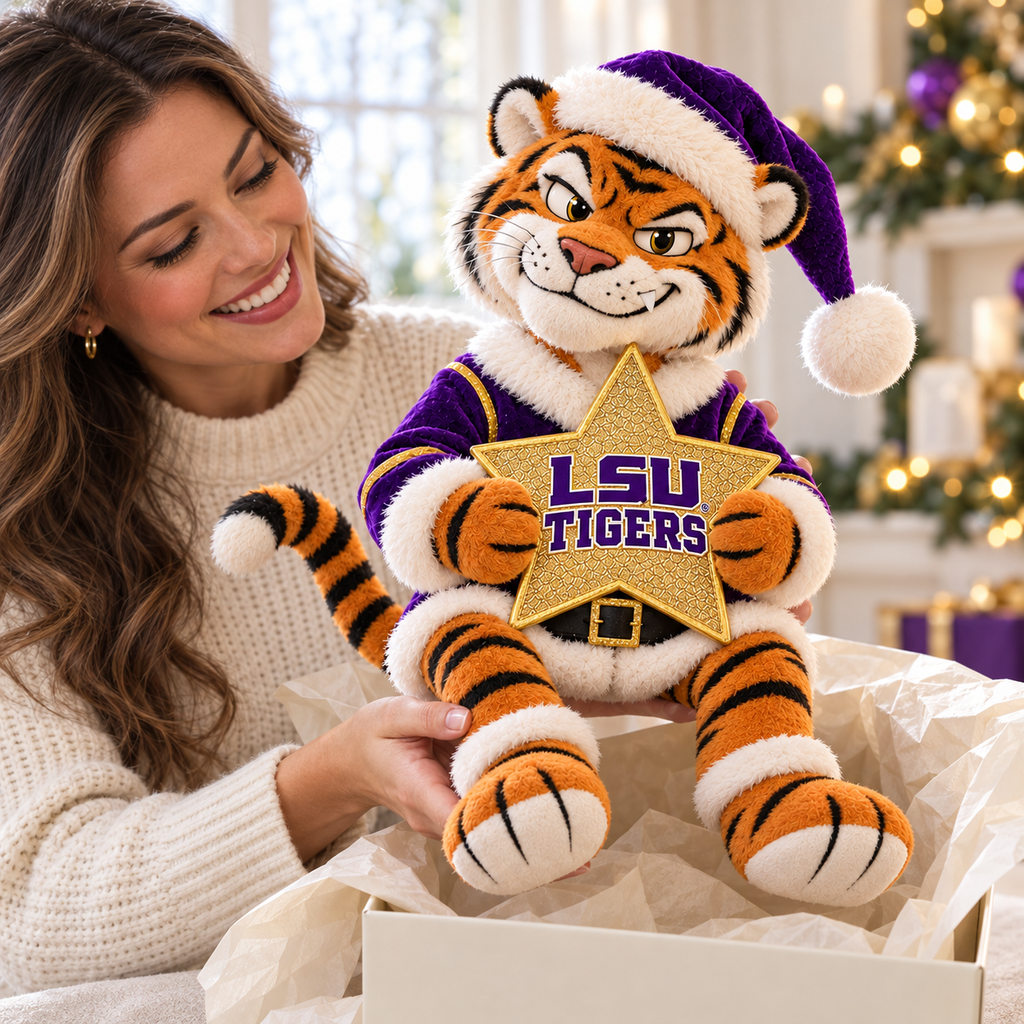 LSU ILLUMINATED CHRISTMAS TREE TOPPER HQH