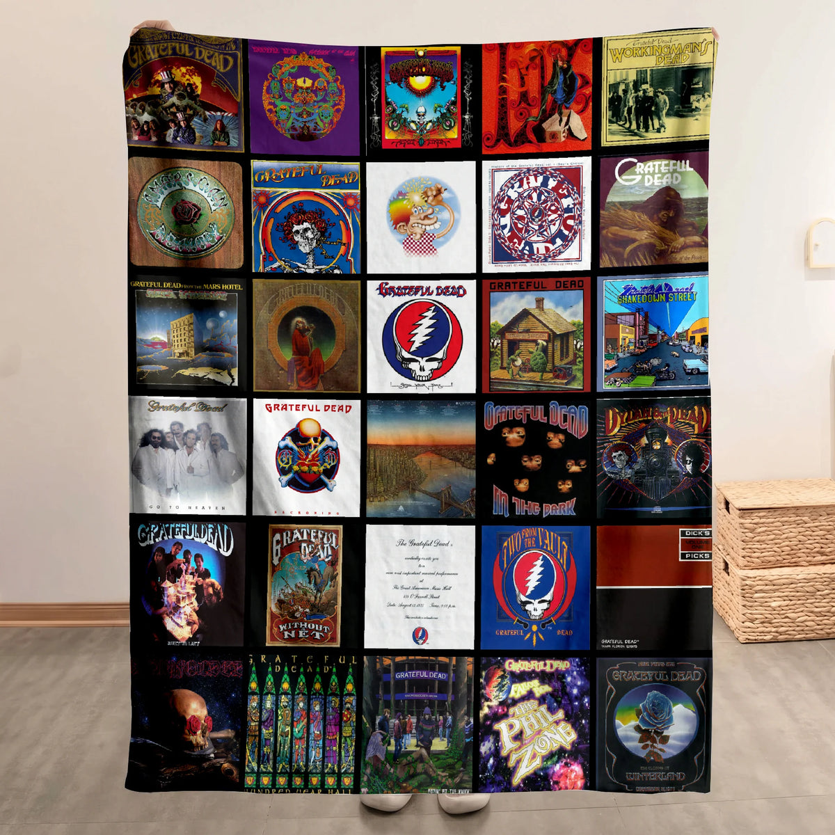 GRFD Albums Collage Sherpa Blanket DNBN
