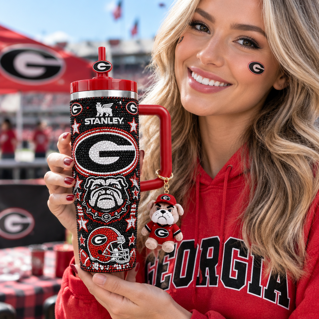 Georgia Bulldogs 40oz Tumbler With Handle TTNL