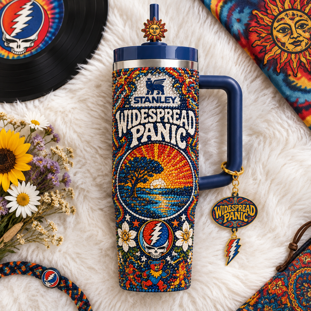 Widespread Panic 40oz Tumbler With Handle TTNL